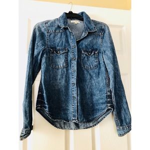 TEEN | JEAN Button down | Double pocket detail